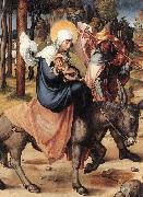 Albrecht Durer The Seven Sorrows of the Virgin: The Flight into Egypt France oil painting artist